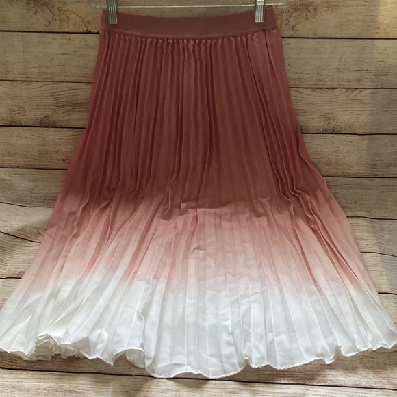 Kate Kasin Women's High Waist Pleated A-Line Swing Skirt - Picture 2 of 5